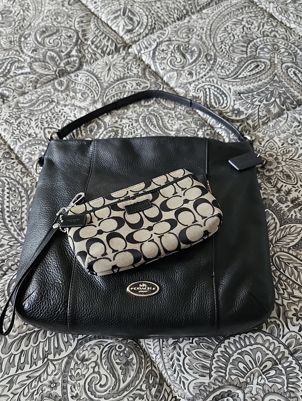 Coach Isabelle Hobo/Crossbody w/ Free Coach Wristlet